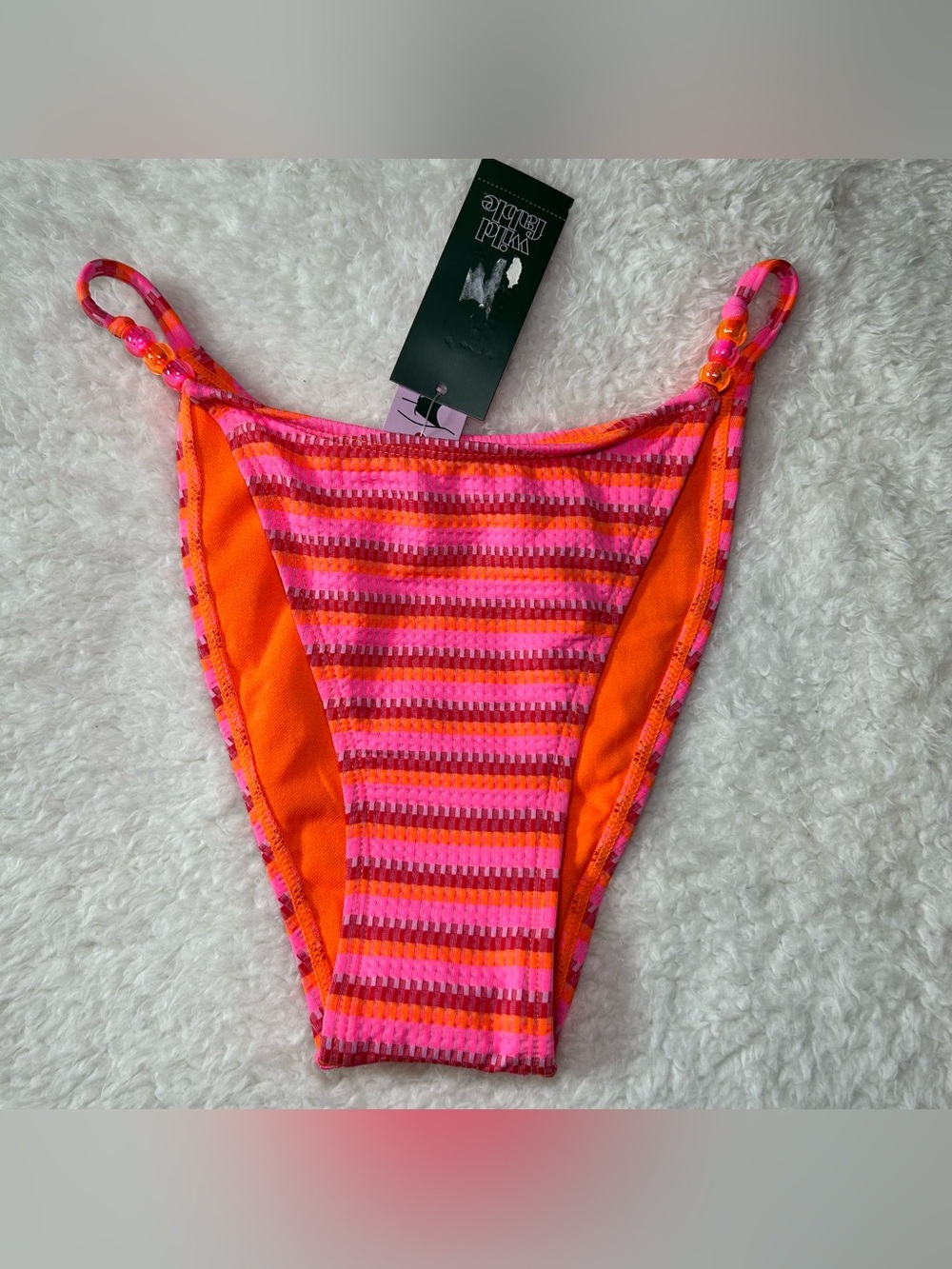 Wild Fable Women’s Low Rise Extra High Leg Cheeky Bikini Bottoms Small NEW